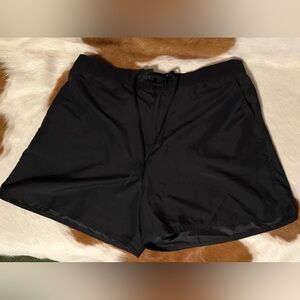 Women’s Catalina Black Drawstring Swim/ Board Shorts, 1X (16W)